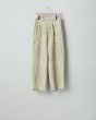 画像1: ssstein       HEAVY LINEN HERRINGBONE WIDE EASY TROUSERS・NATURAL (1)