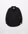 画像1: FOLL       khadi cotton loose shirt・dark navy (1)