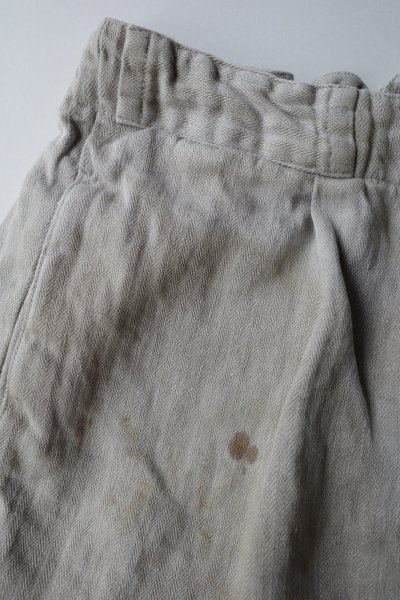 画像3: ssstein       HEAVY LINEN HERRINGBONE WIDE EASY TROUSERS・NATURAL