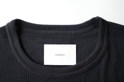 画像1: ssstein       FINE WOOL OVERSIZED LONG SLEEVE TEE ・BLACK