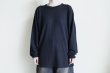 画像6: ssstein       FINE WOOL OVERSIZED LONG SLEEVE TEE ・BLACK (6)