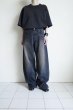 画像10: ssstein         LOOSE DENIM JEANS・BLACK (10)