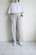 画像16: ssstein       HEAVY LINEN HERRINGBONE WIDE EASY TROUSERS・NATURAL (16)