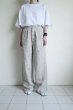 画像12: ssstein       HEAVY LINEN HERRINGBONE WIDE EASY TROUSERS・NATURAL (12)