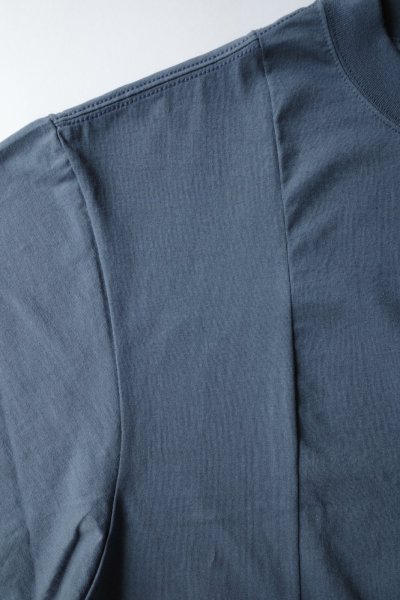 画像2: renewces       "docking embroidery T-sh"・slate blue