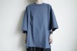画像6: renewces       "docking embroidery T-sh"・slate blue (6)
