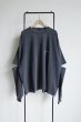 画像1: renewces       "elbow slit L/S T-sh"・shadow×off white (1)
