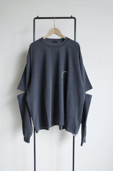 画像1: renewces       "elbow slit L/S T-sh"・shadow×off white (1)