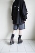 画像12: renewces       "elbow slit L/S T-sh"・black×off white (12)