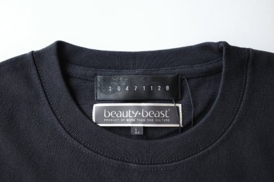 画像1: beauty・beast       20471120 COLLABORATION S/S TEE _3・black