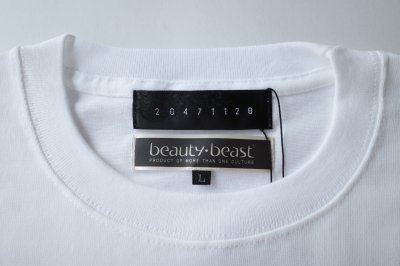 画像1: beauty・beast       20471120 COLLABORATION S/S TEE _3・white