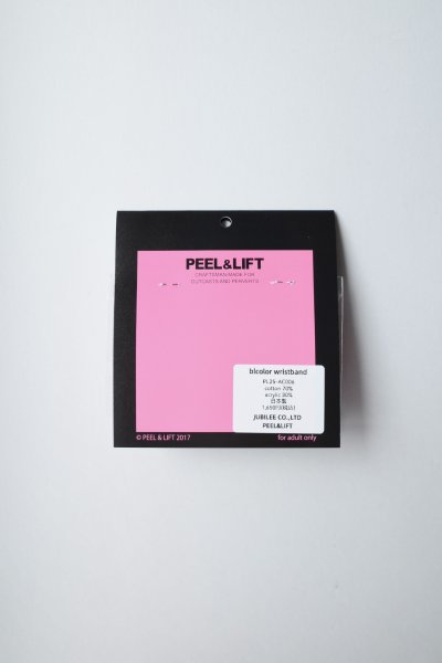 画像3: PEEL&LIFT        bicolor towelling wristband リストバンド・ black×red