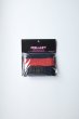 画像1: PEEL&LIFT        bicolor towelling wristband リストバンド・ black×red (1)