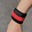 画像4: PEEL&LIFT        bicolor towelling wristband リストバンド・ black×red (4)