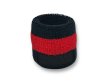 画像2: PEEL&LIFT        bicolor towelling wristband リストバンド・ black×red (2)