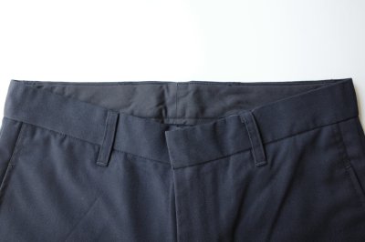 画像1: FOLL       wool poly loose work pants・navy