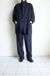 画像16: FOLL       washed wool gaba daily jacket・navy (16)
