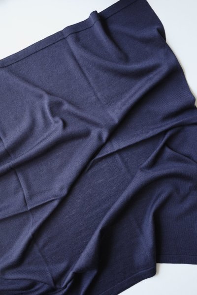 画像1: FOLL       fine wool scarf・navy