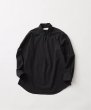 画像1: FOLL       cotton wool skipper shirt・black (1)