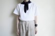 画像4: FOLL       fine wool scarf・navy (4)