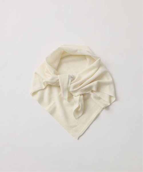 画像1: FOLL       fine wool scarf・white (1)