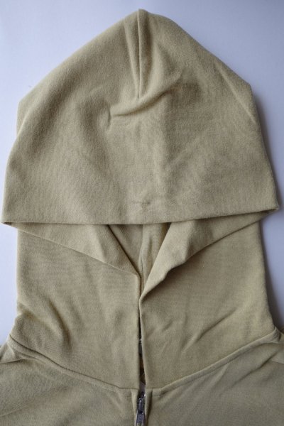 画像1: FOLL       antique washed zip sweat hoodie・faded camel