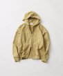 画像3: FOLL       antique washed zip sweat hoodie・faded camel (3)