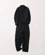 画像1: FOLL       washed wool gaba all in one・navy (1)