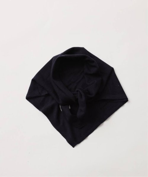 画像1: FOLL       fine wool scarf・navy (1)