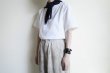 画像5: FOLL       fine wool scarf・navy (5)