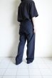 画像11: FOLL       wool poly loose work pants・navy (11)