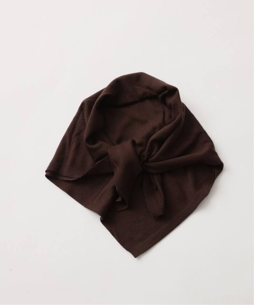画像1: FOLL       fine wool scarf・brown (1)