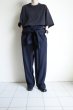 画像12: FOLL       washed wool gaba all in one・navy (12)