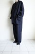 画像13: FOLL       washed wool gaba daily jacket・navy (13)