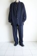 画像12: FOLL       washed wool gaba daily jacket・navy (12)