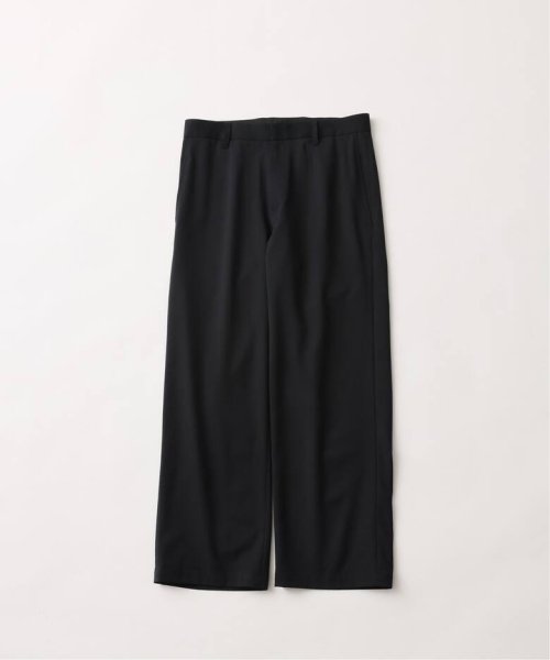 画像1: FOLL       wool poly loose work pants・navy (1)