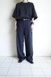画像8: FOLL       wool poly loose work pants・navy (8)