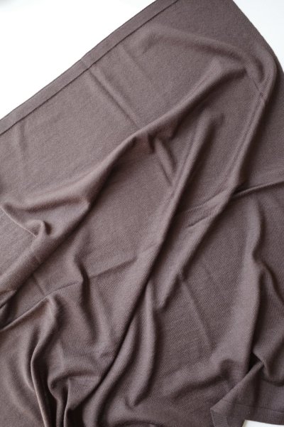 画像1: FOLL       fine wool scarf・brown