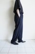 画像13: FOLL       washed wool gaba relax pants・navy (13)