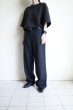 画像9: FOLL       wool poly loose work pants・navy (9)