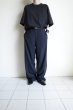 画像12: FOLL       wool poly loose work pants・navy (12)