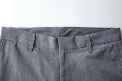 画像1: FOLL       wool poly loose work pants・grey
