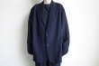 画像9: FOLL       washed wool gaba daily jacket・navy (9)