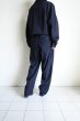 画像11: FOLL       washed wool gaba all in one・navy (11)