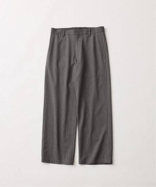 画像1: FOLL       wool poly loose work pants・grey (1)