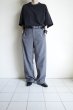 画像12: FOLL       wool poly loose work pants・grey (12)