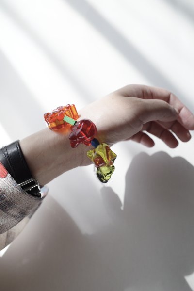 画像12: mahana       candy beads bracelet・CLEAR”S size” [受注生産] (12)