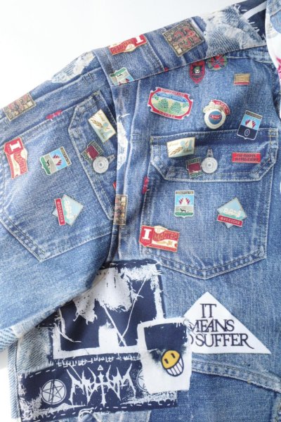 画像3: BODYSONG.      TROMPE L'OEIL DENIM PATTERN SHJ JUV