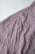 画像8: FOLL       cotton cashmere gingham check daily shirts・red (8)