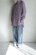 画像13: FOLL       cotton cashmere gingham check daily shirts・red (13)